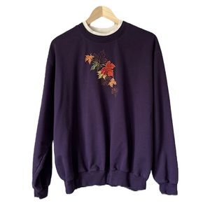 VINTAGE 90s Autumn Leaves Sweatshirt